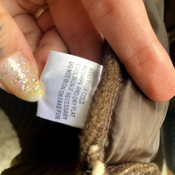 Vtg Y2K Cheetah Print fuzzy Knit Grunge Punk Collared Sweaer Jacket Sz Small - Picture 12 of 12